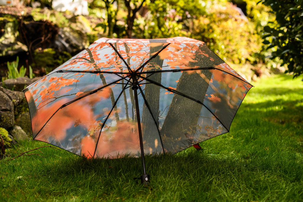Fall Leaves Umbrella (New Handle!)
